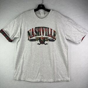 Vintage L.A. Sportswear Nashville Tennessee Flannel Lined Sleeves XL T-Shirt